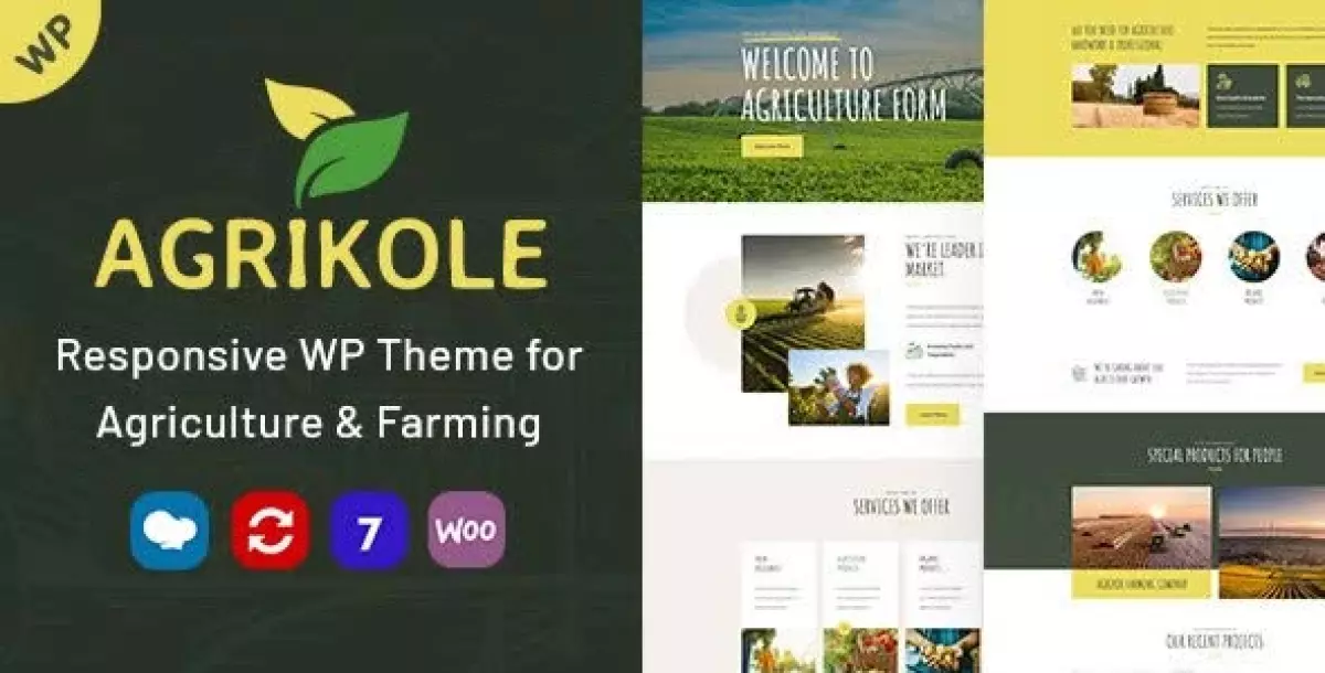 Agrikole | Responsive WordPress Theme for Agriculture & Farming 1.6