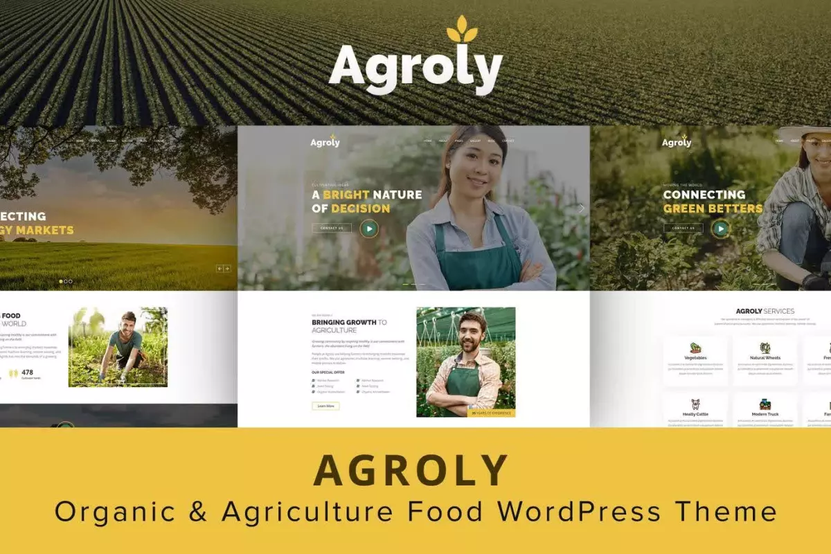 Agroly - Organic & Agriculture Food WordPress Theme 1.0