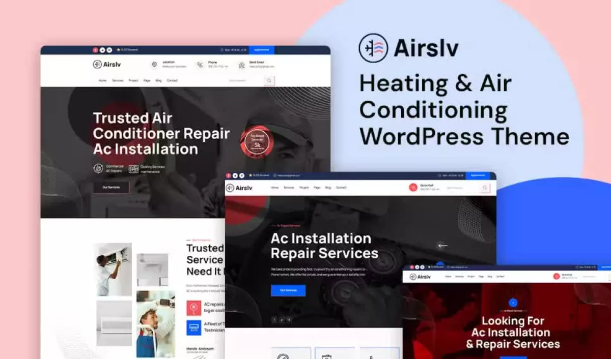 Airslv – Heating &#038; Air Conditioning WordPress Theme