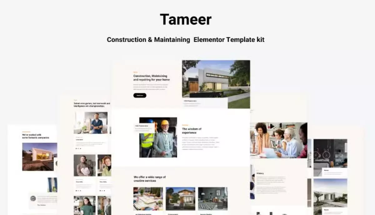 Tammer - Construction & Maintenance Elementor Template