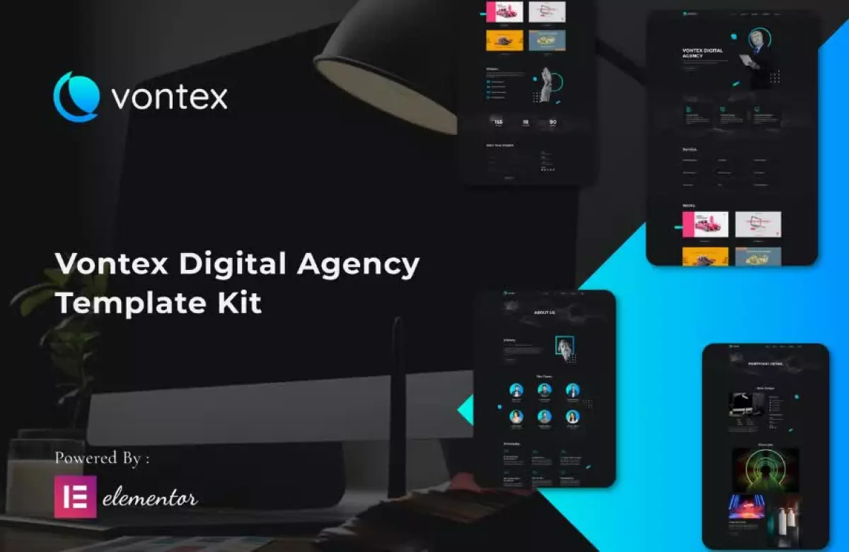 Vontex - Digital Agency Elementor Template