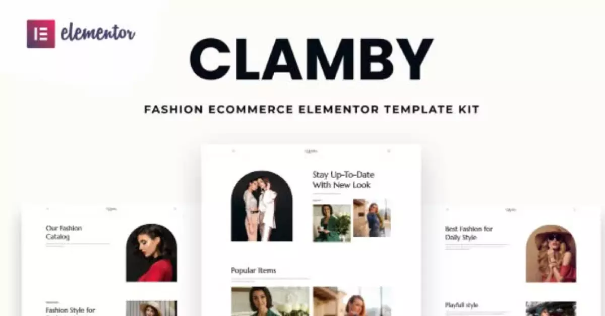 Clamby - Fashion Ecommerce Elementor Template