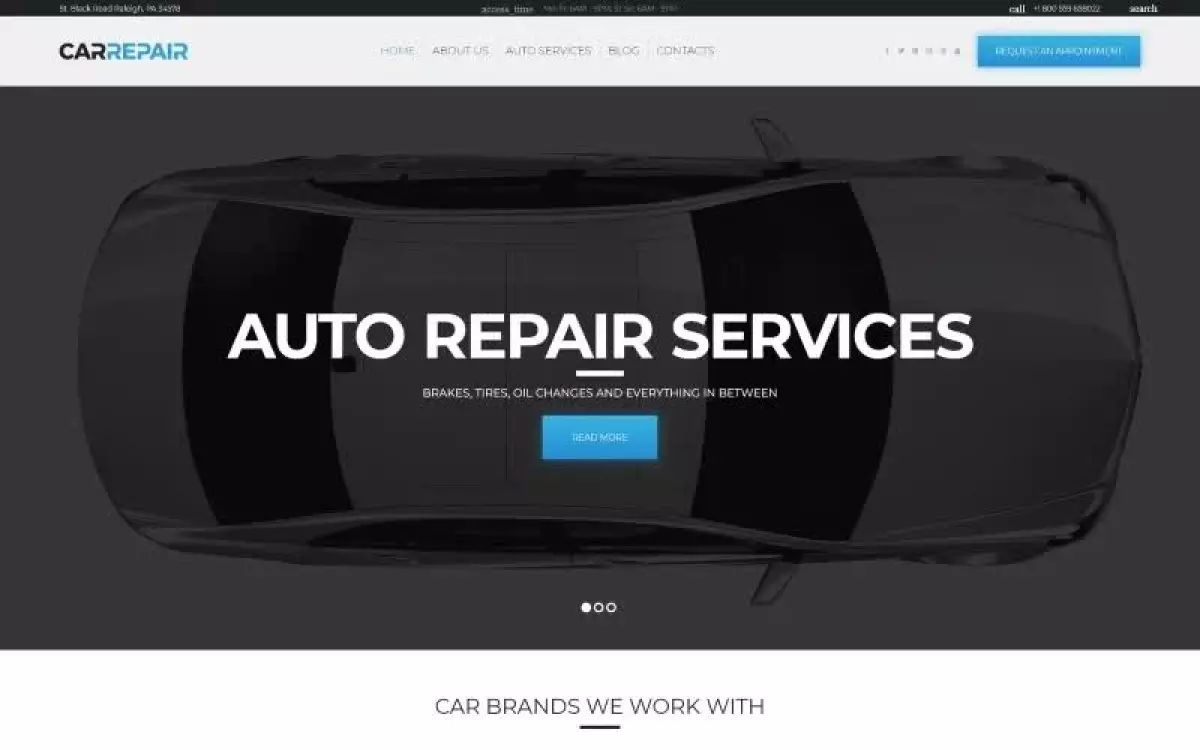 CarRepair - Auto Repair Services WordPress Theme