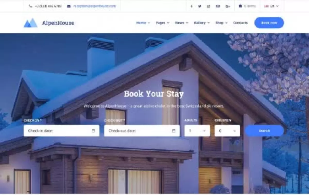 Alpenhouse – WordPress Hotel Booking Theme 1.3.4