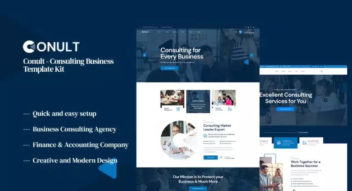 Conult - Consulting Business Elementor Template