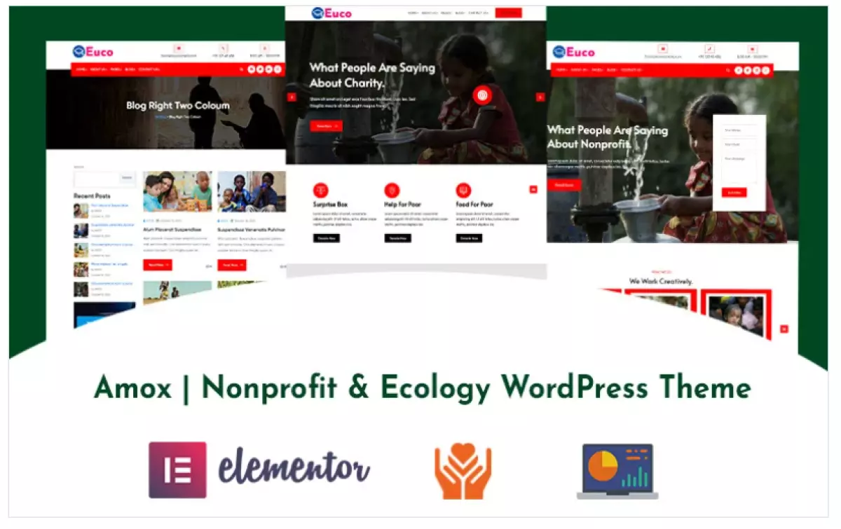 Amox | Nonprofit &amp; Ecology WordPress Theme