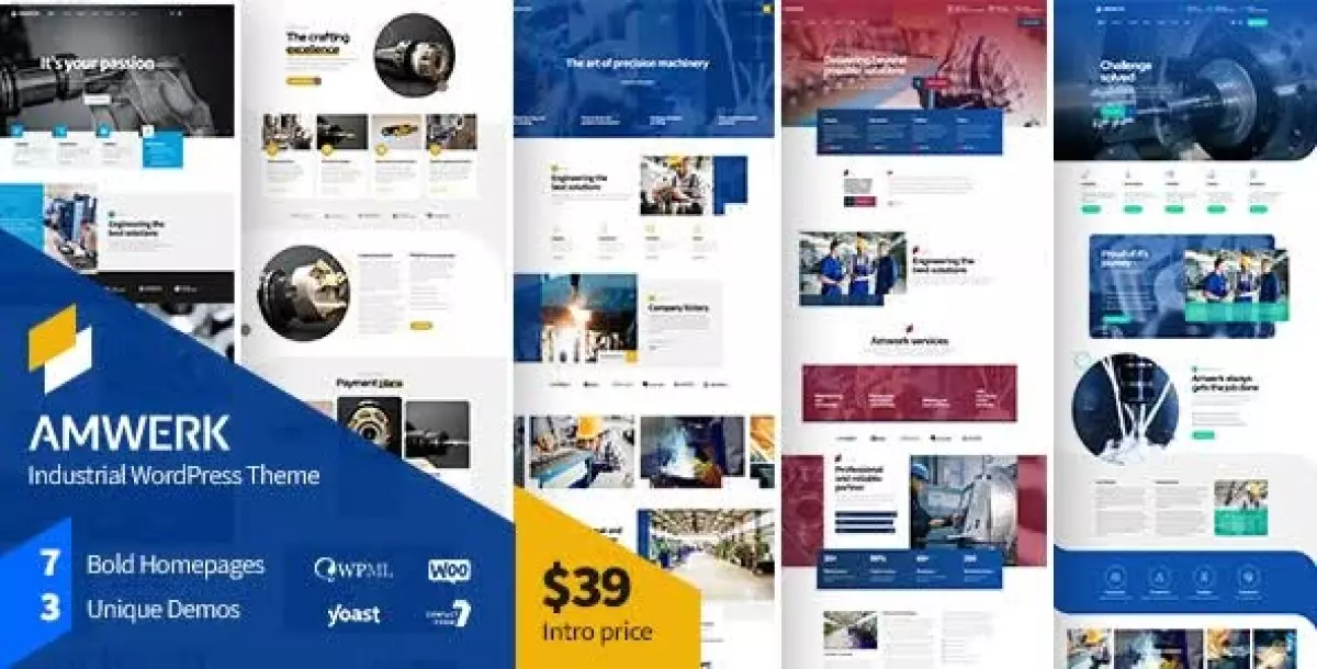 Amwerk - Industry & Corporate Business WordPress Theme 1.0.1