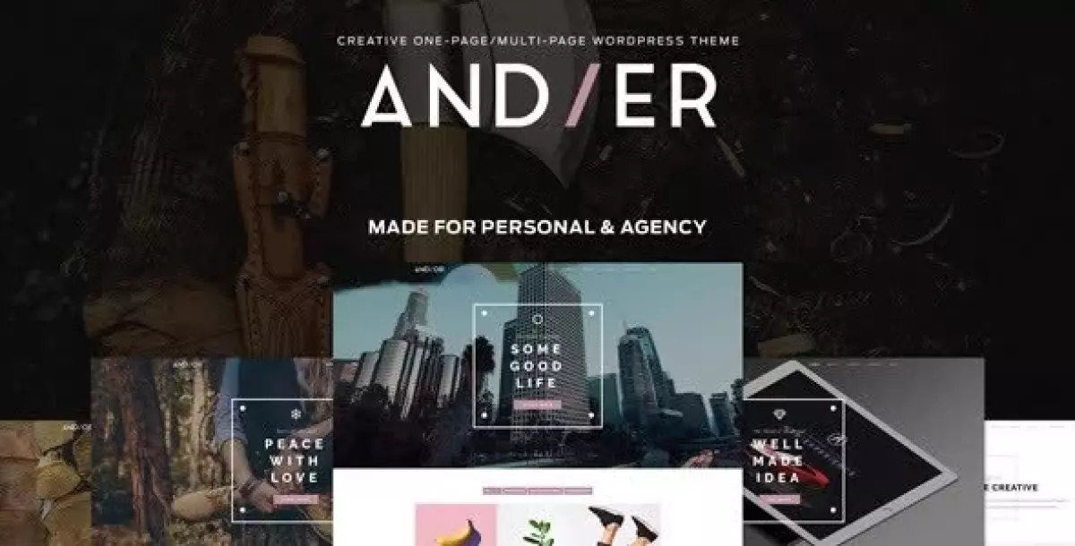 Andier - Responsive One & Multi Page Portfolio Theme