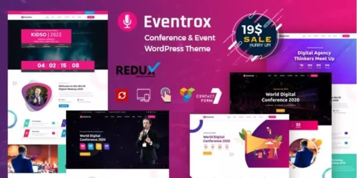 Eventrox - Conference and Event WordPress Theme