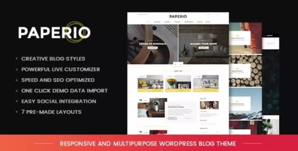 Paperio - Responsive and Multipurpose WordPress Blog Theme 2.1