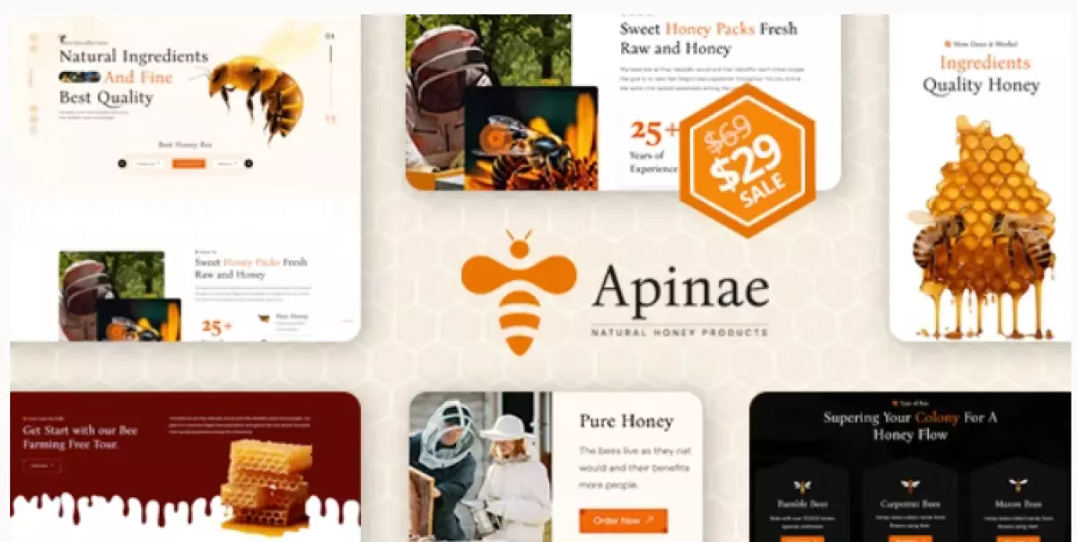 Apinae - Beekeeping and Honey Shop WordPress Theme