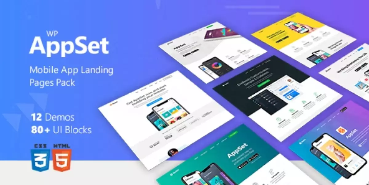 Appset - App Landing Page WordPress Responsive Theme in Marketing Blog &amp; Digital Portfolio Showcase