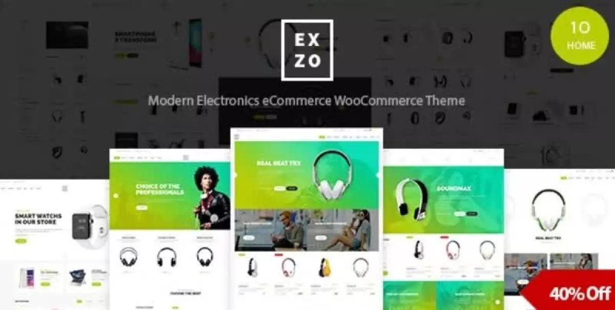 Exzo  – Electronics eCommerce WordPress Woocommerce Theme