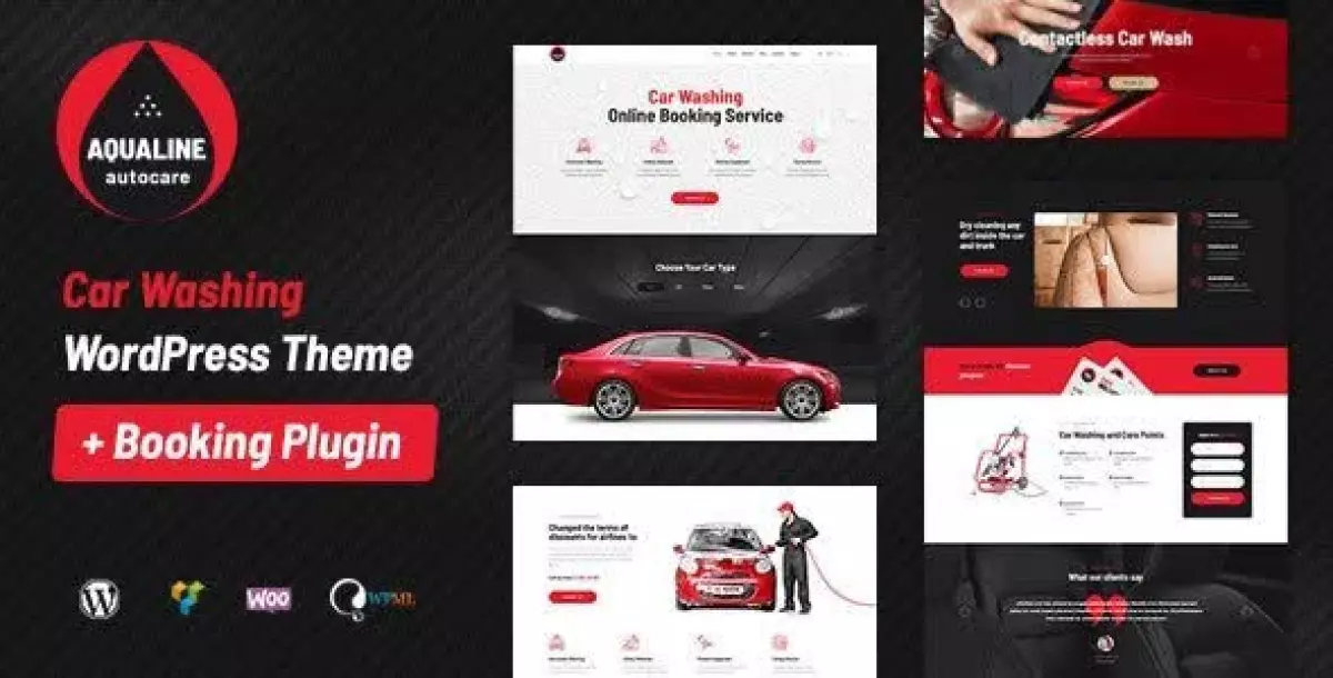 Aqualine - Car Washing Service with Booking System WordPress Theme 1.2.2