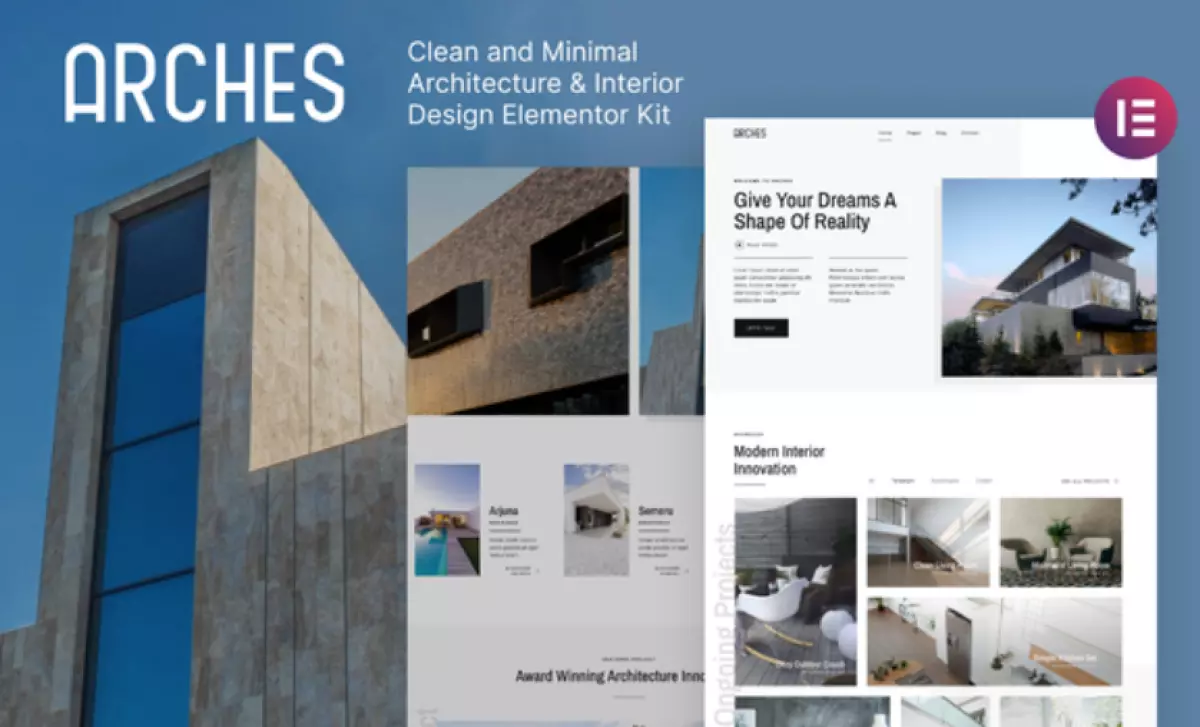 Arches – Minimal Architecture &amp; Interior Design Elementor Template Kit