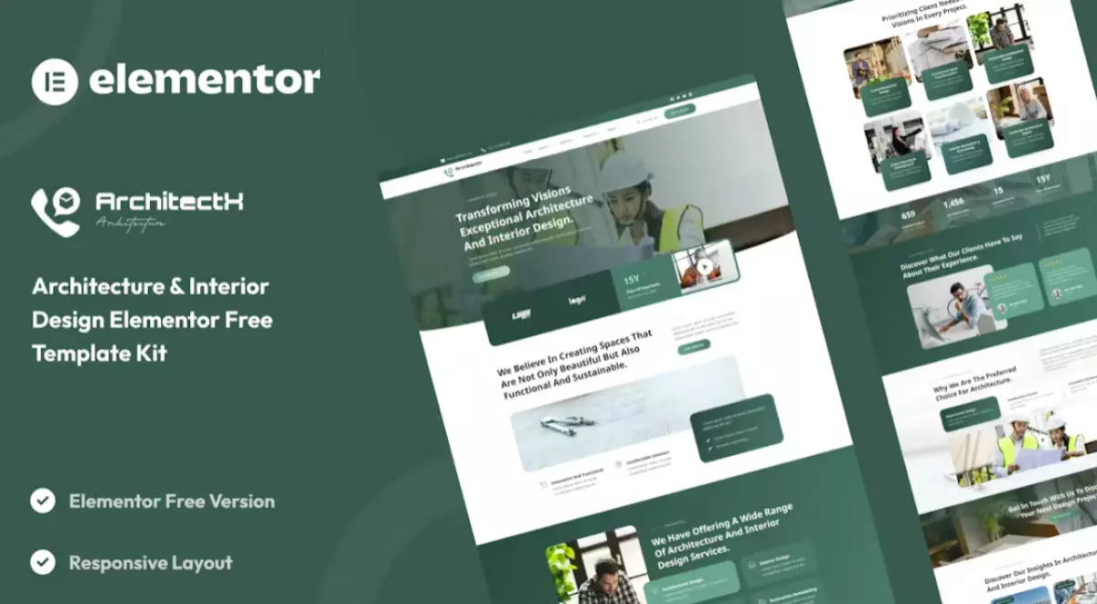 Architectx – Architecture &amp; Interior Design Services Elementor Template Kit