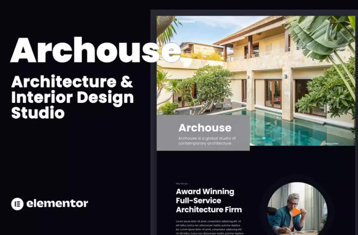 Archouse - Architecture & Interior Design Studio Elementor Template