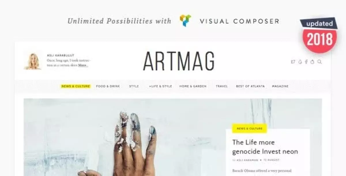 Artmag - Clean WordPress Blog and Magazine Theme 1.9