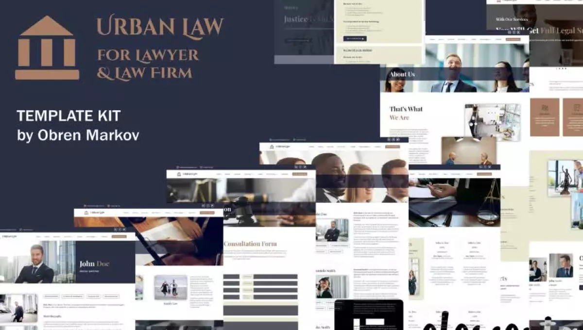 Urban Law - Lawyer & Law Firm Elementor Template