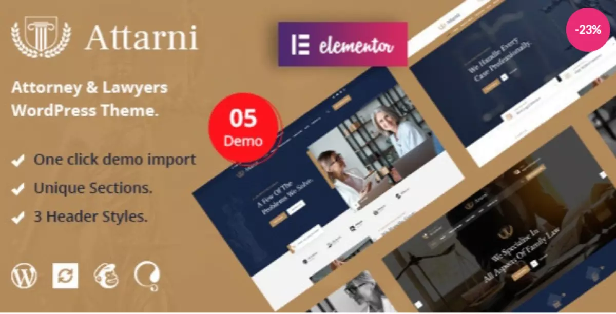 Attarni – Attorney &amp; Lawyers WordPress Theme
