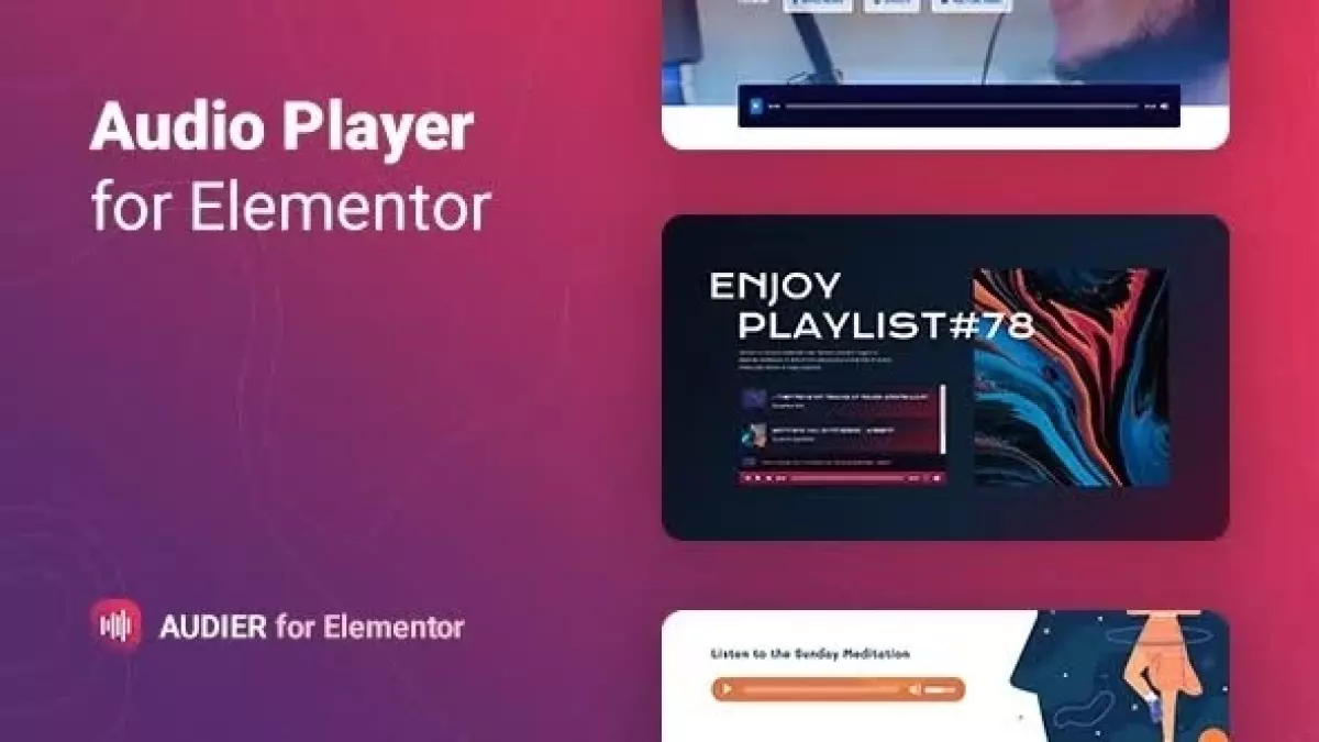 Audier – Audio Player with Controls Builder for Elementor 1.0.5