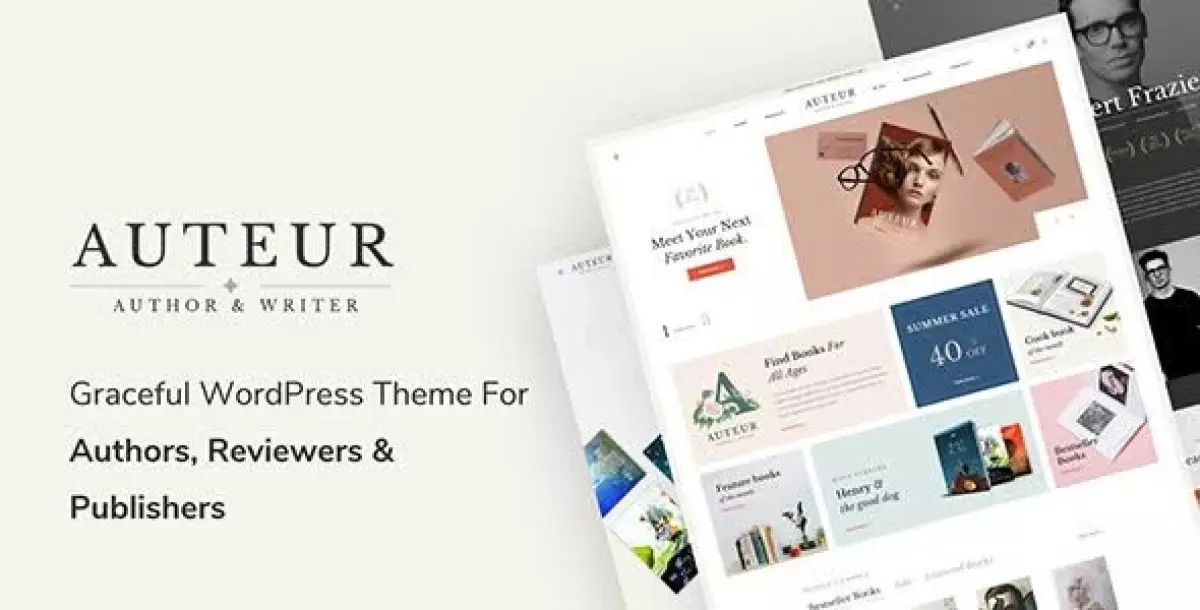 Auteur – WordPress Theme for Authors and Publishers 6.2