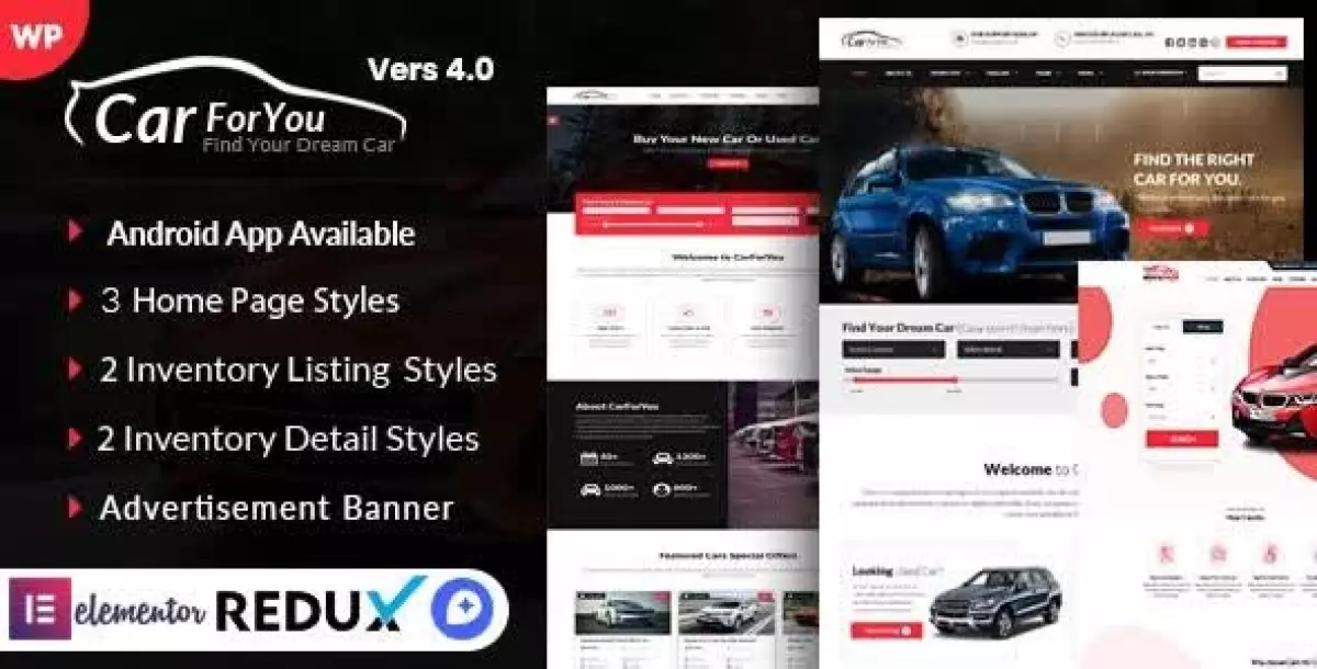 Auto CarForYou - Responsive Car Dealer WordPress Theme 4.0