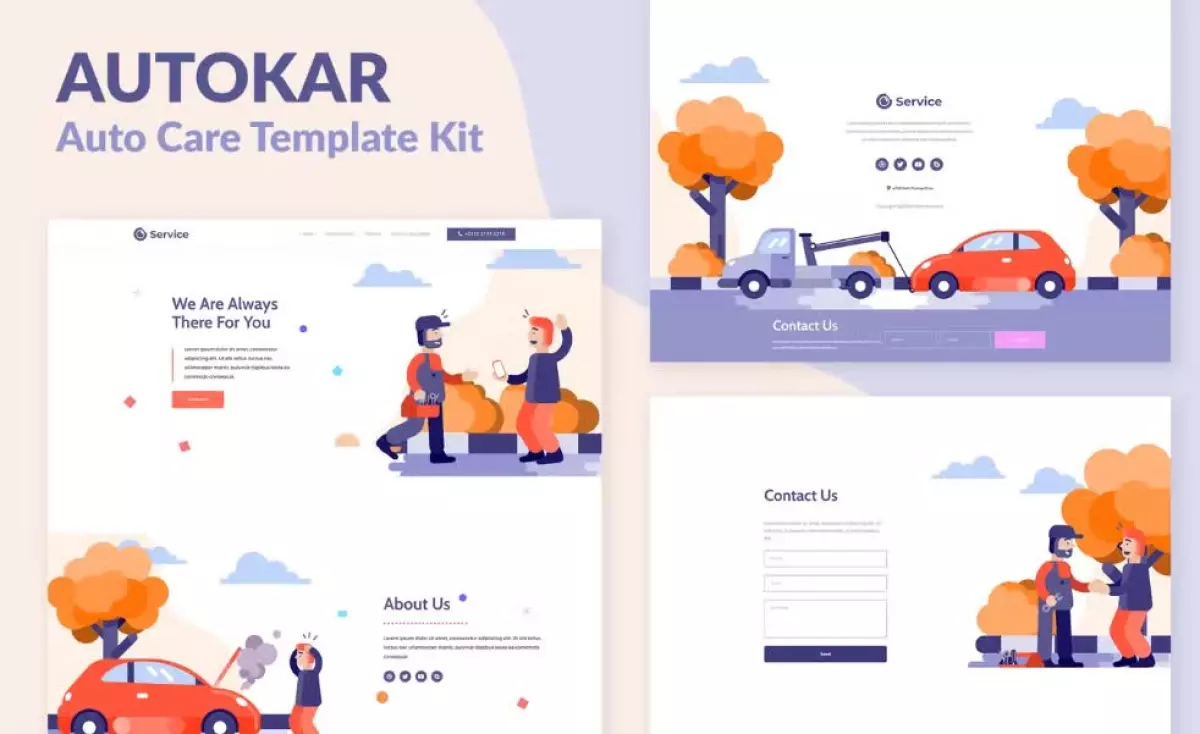 Autokar - Auto Care Elementor Template