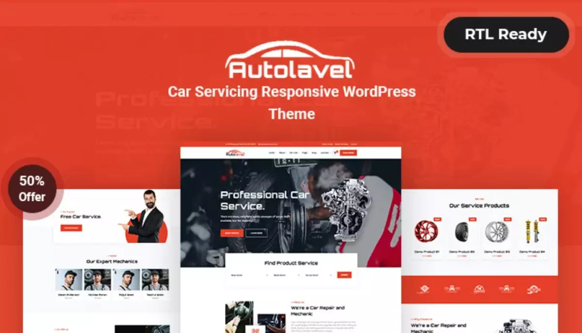 Autolavel - Car service Responsive WordPress Theme