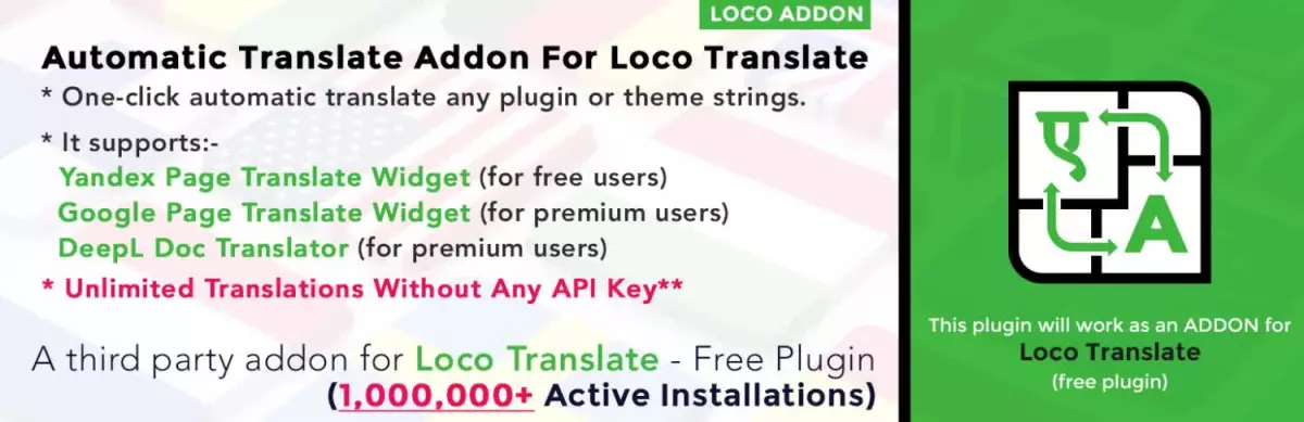 Automatic Translate Addon For Loco Translate 2.3.1