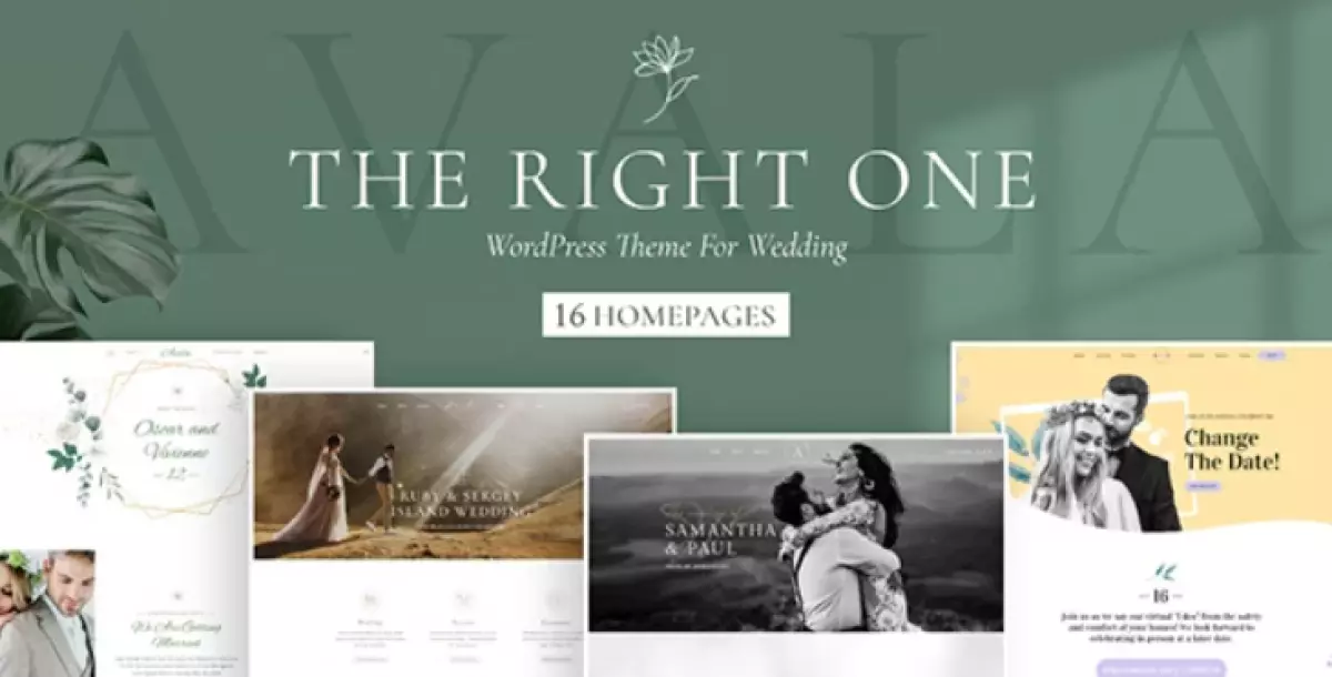 Avala - Wedding &amp; Event WordPress Theme