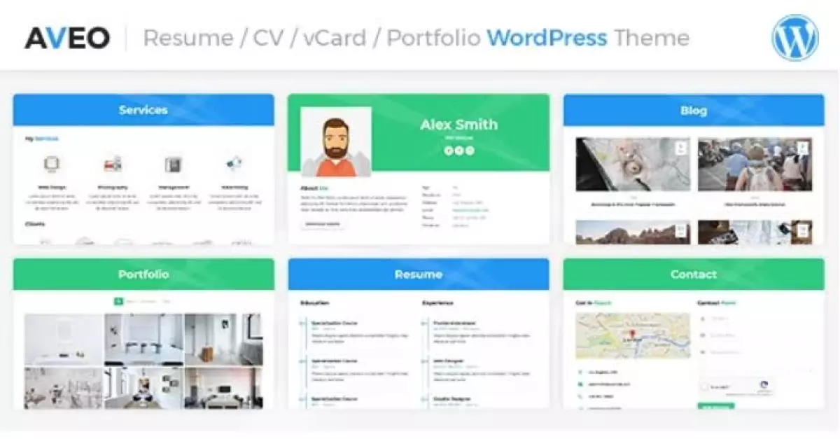 Aveo WordPress CV/Resume Theme 1.4.2