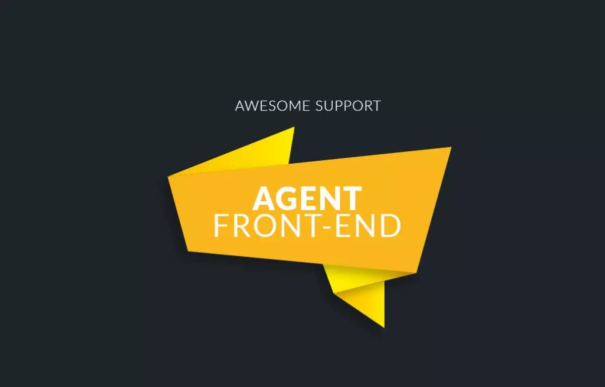 Awesome support Agent Front-End