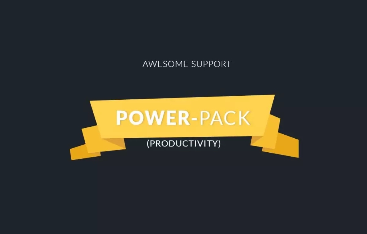 Awesome support Productivity 4.8.0