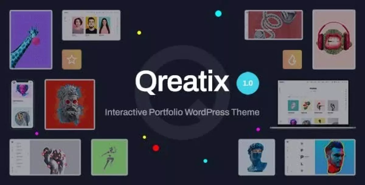 Qreatix – Interactive Portfolio WordPress Theme