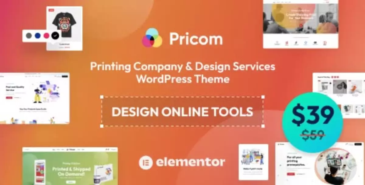 Pricom - Printing Company & Design Services WordPress theme