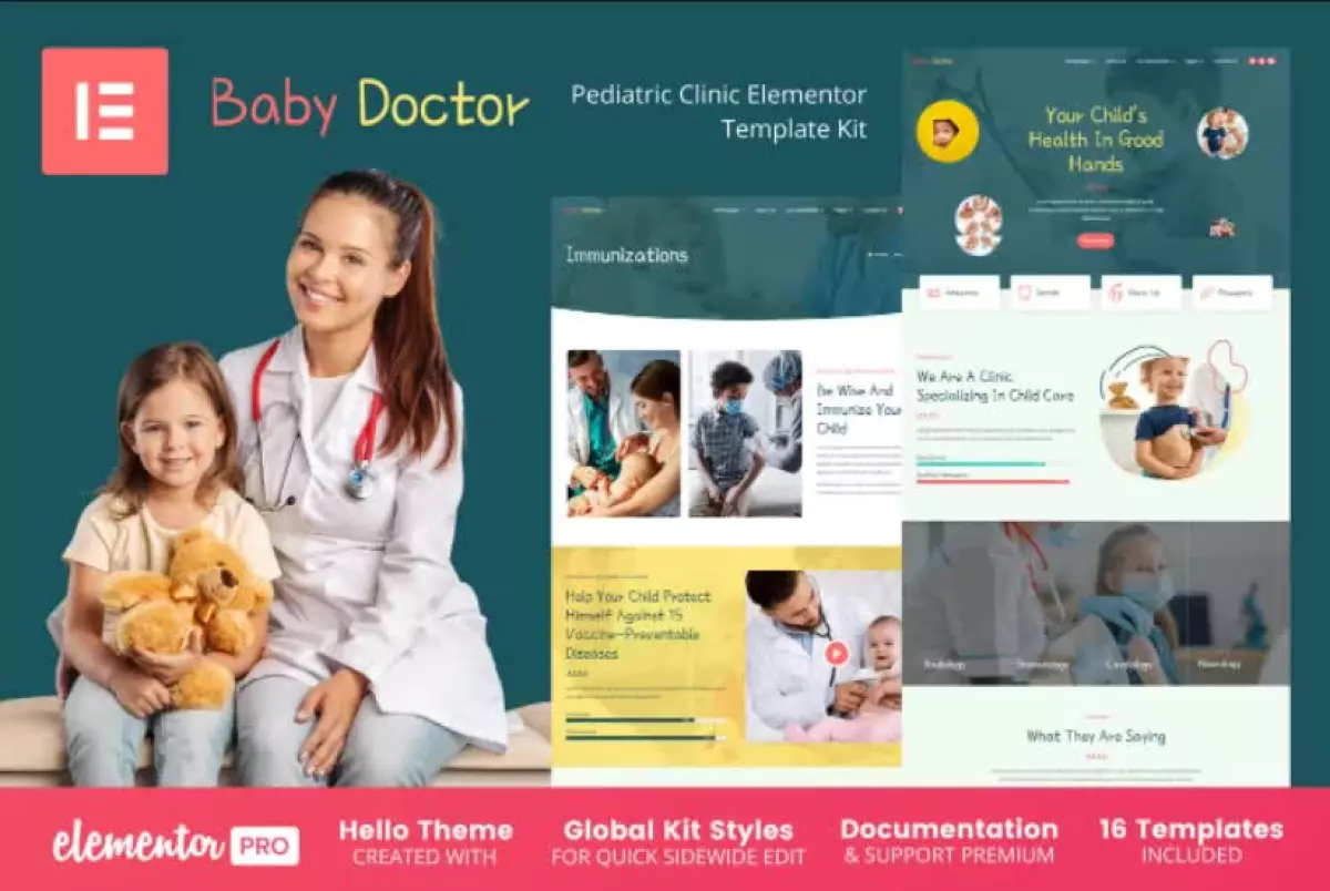 Baby Doctor - Pediatric Clinic Elementor Template