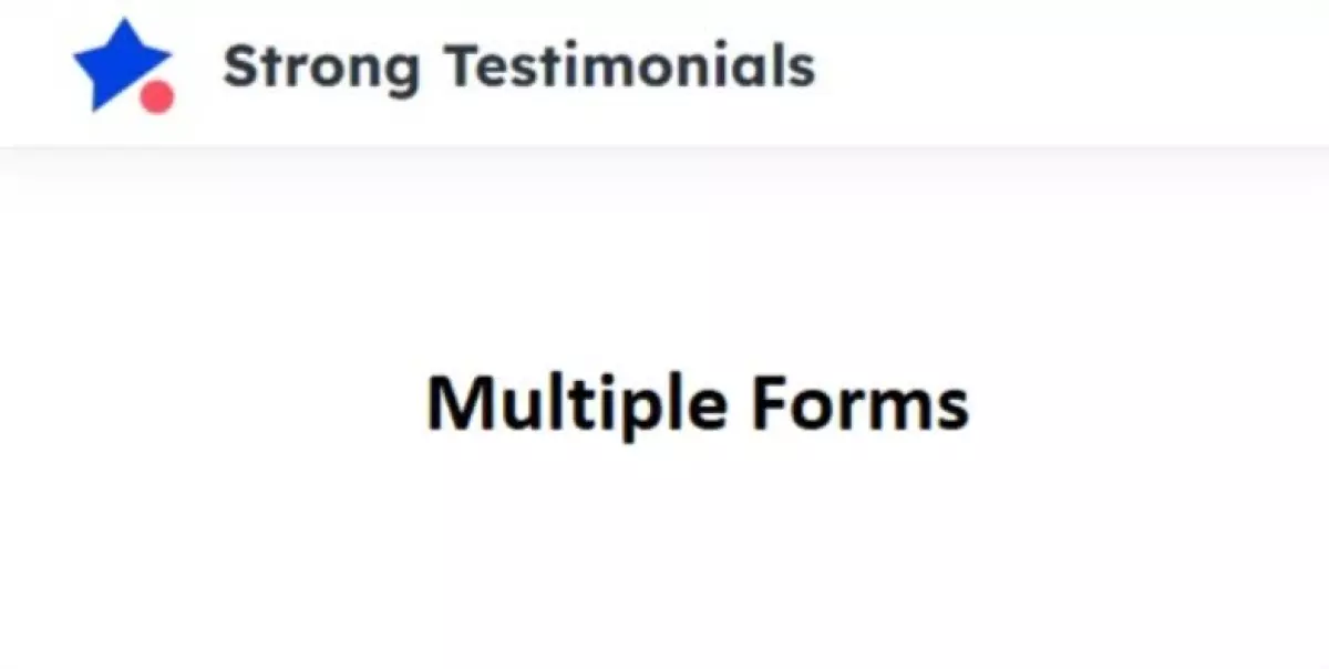 Strong Testimonials Multiple Forms