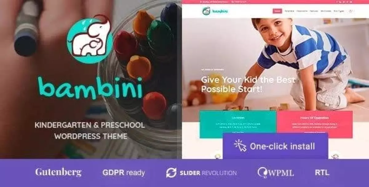 Bambini - Pre-School and Kindergarten Theme