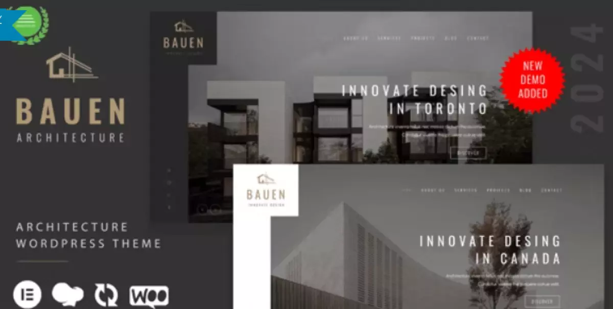 BAUEN - Architecture &amp; Interior Elementor WordPress Theme