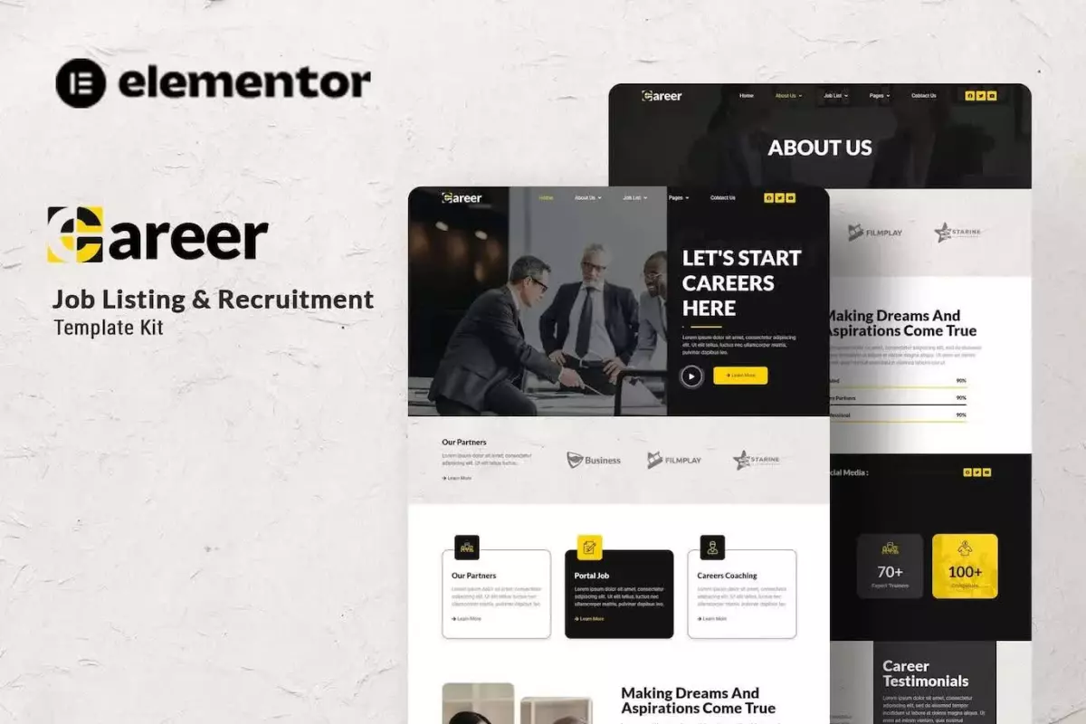 Career - Job Recruitment Elementor Template