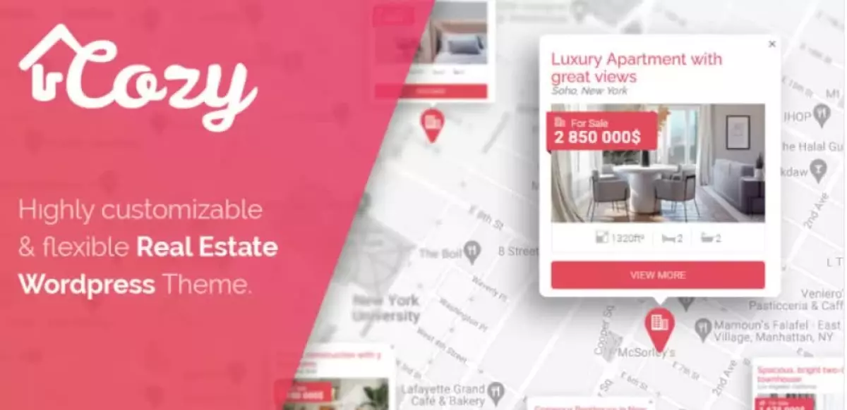 Cozy - Real Estate WordPress Theme