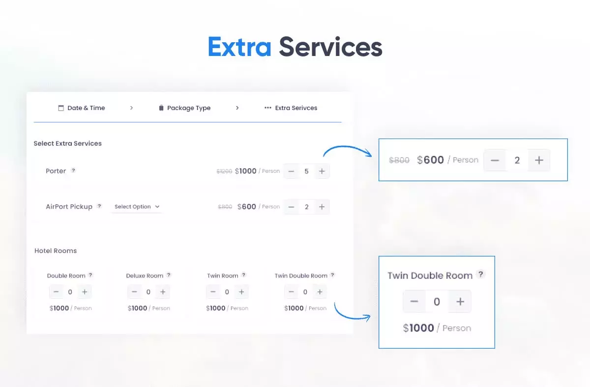 WP Travel Engine - Extra Services