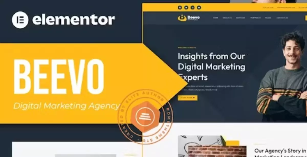 Beevo – Digital Marketing Agency Elementor Template Kit