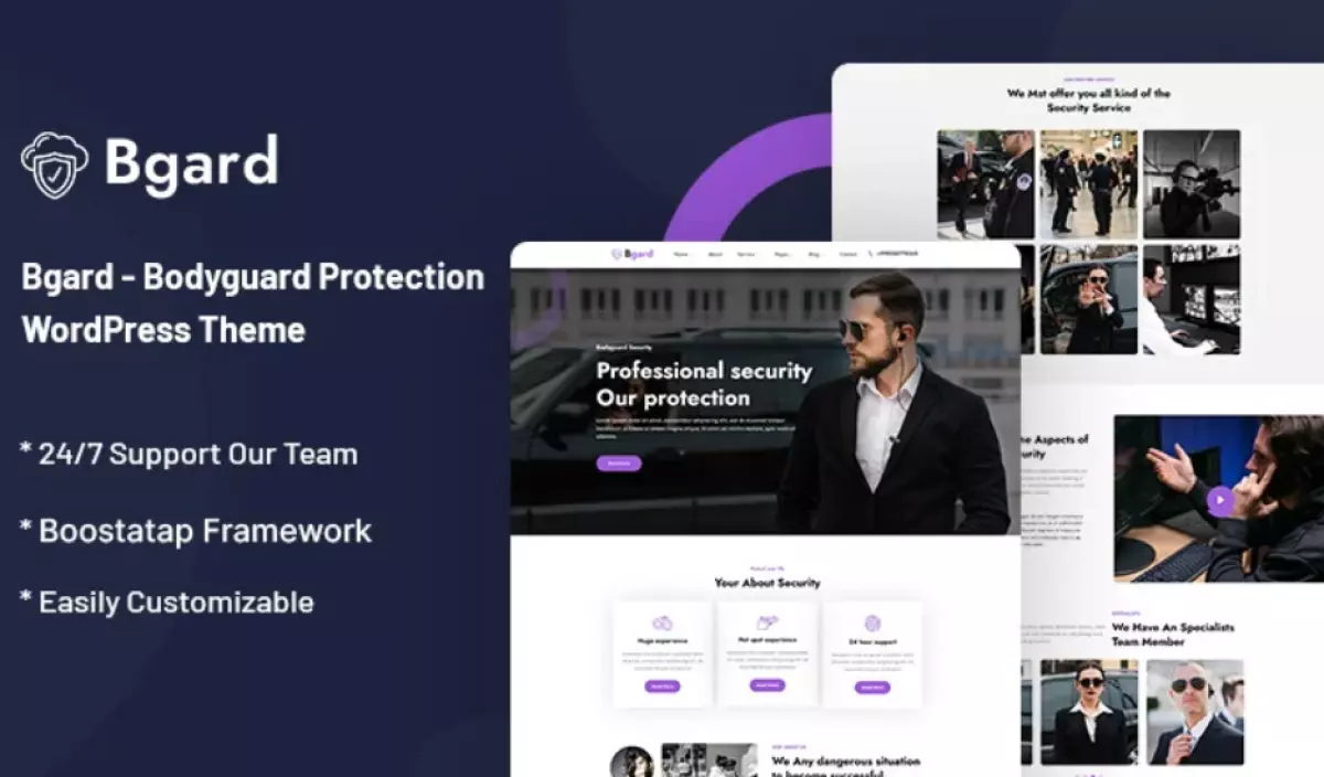 Bgard - Bodyguard Protection WordPress Theme