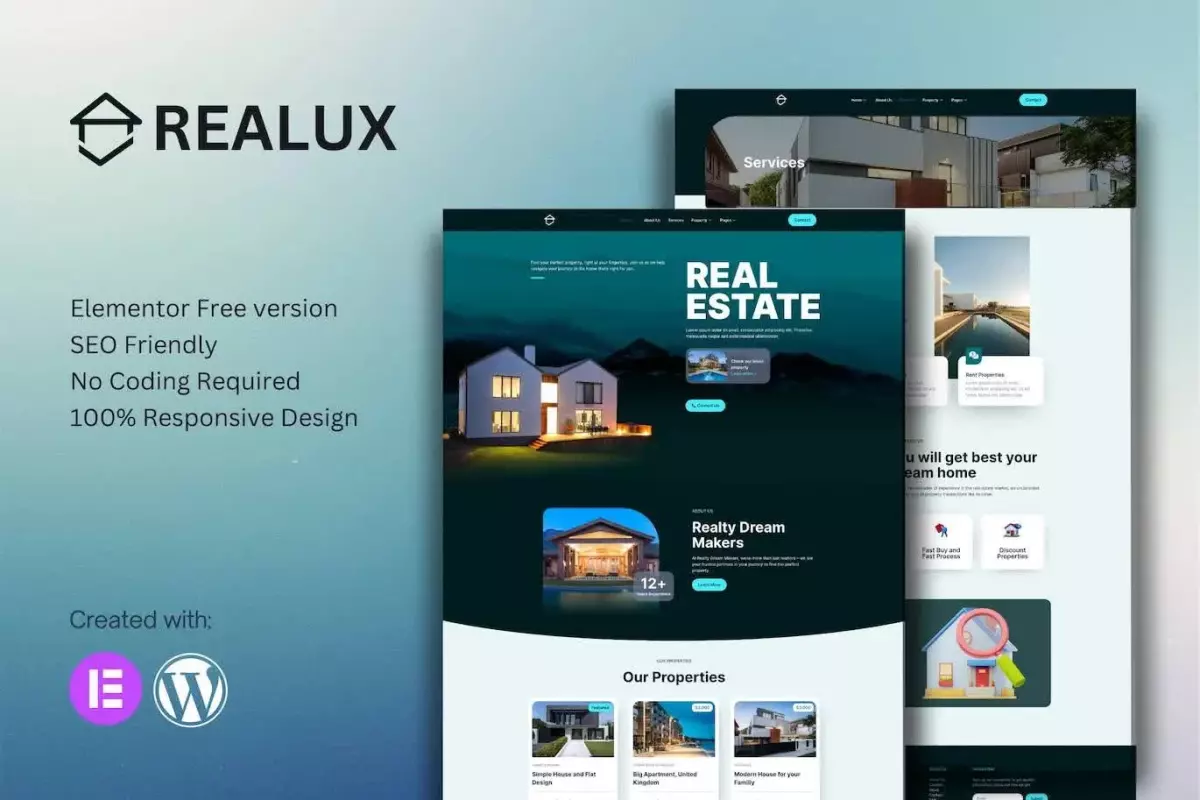 Realux - Real Estate Elementor Template