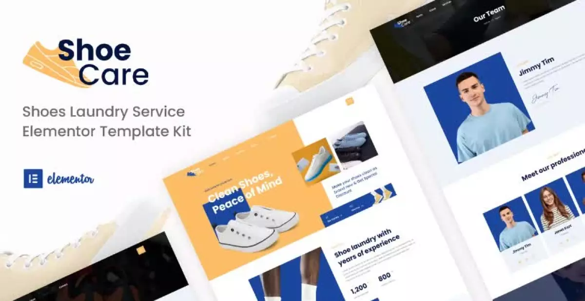 Shoecare - Shoe Laundry Service Elementor Template