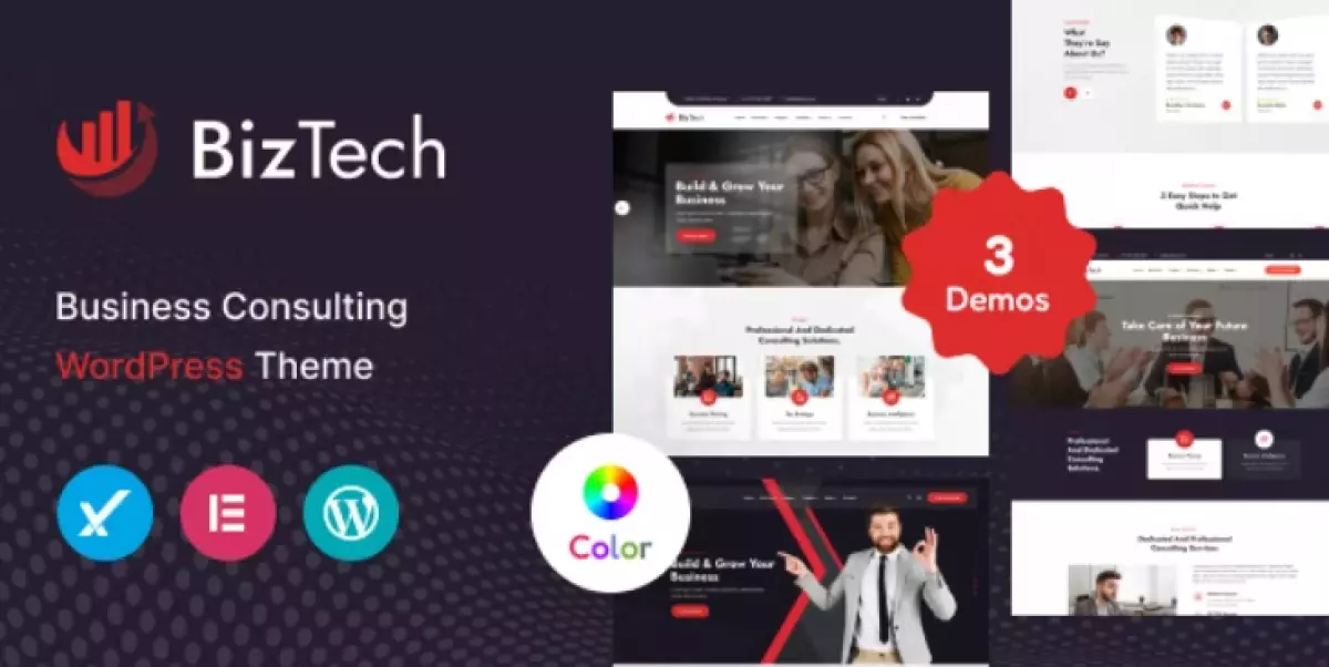 Biztech - Corporate &amp; Consulting Business WordPress Theme + RTL