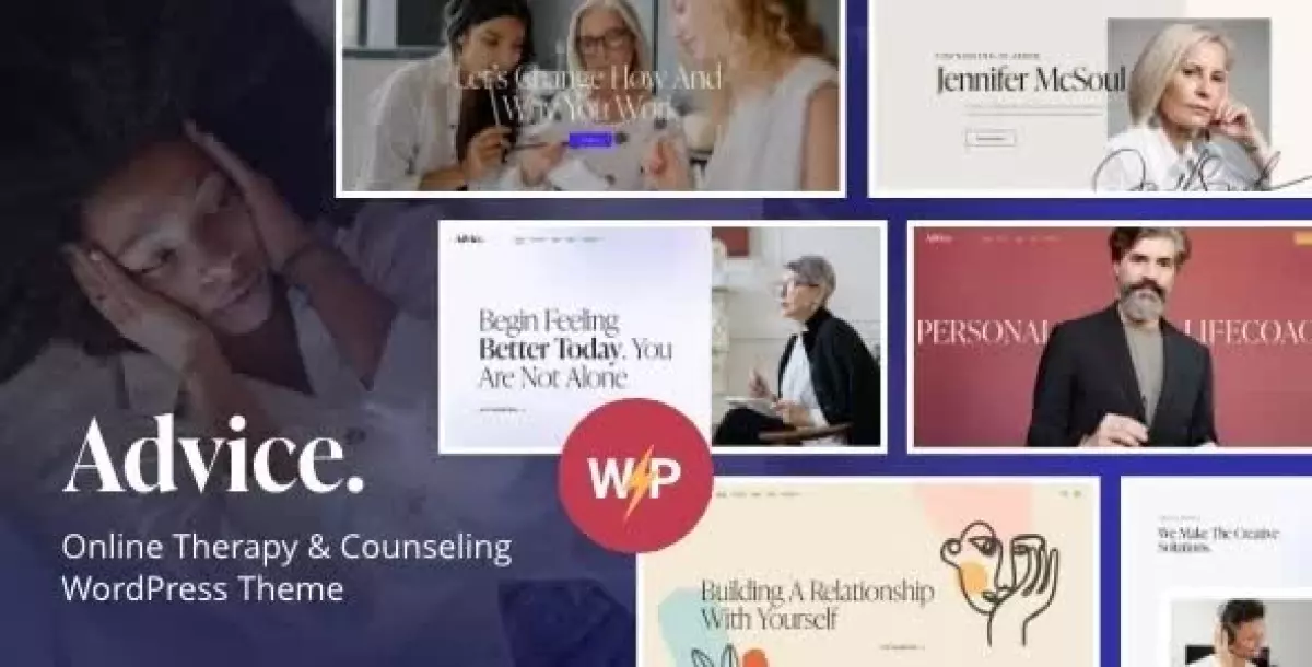 Advice - Online Therapy & Counseling WordPress Theme