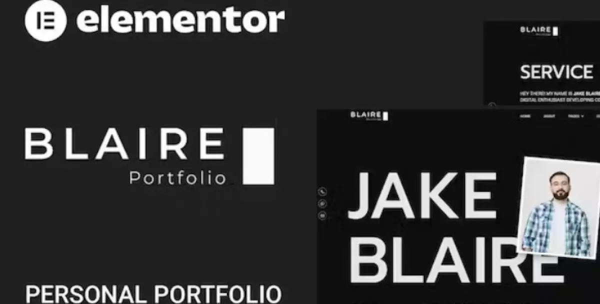 Blaire – Personal Portfolio Elementor Template Kit